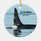 J1は捧げ物のオーナメントを波立たせます セラミックオーナメント (正面)