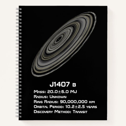 J1407 b (1SWASP J140747.93-394542.6 b) ノートブック (正面)