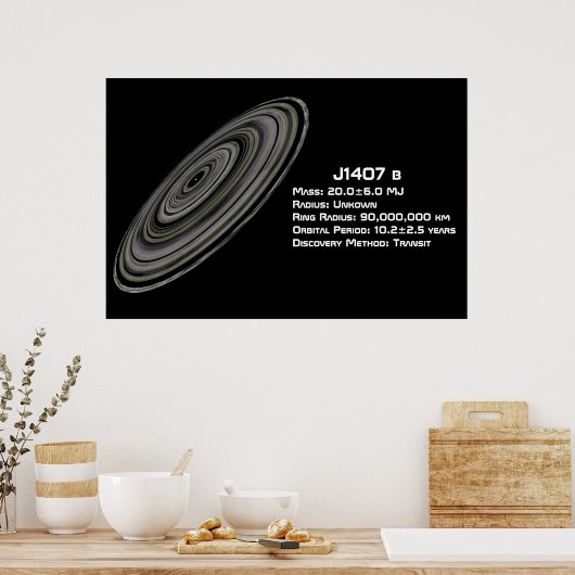 J1407 b (1SWASP J140747.93-394542.6 b) ポスター (キッチン)