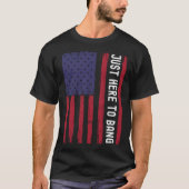 J4th Of Bang American Flag Fireworksに Tシャツ (正面)