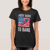 J4th Of Bang American Flag Fireworksに Tシャツ (正面)