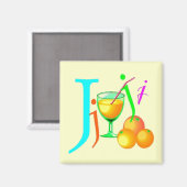 J – アルファベットマグネット マグネット (正面/裏面)