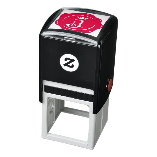 J -アンティークワックスシールゴシック王冠イニシャル文字 セルフインキングスタンプ (商品)