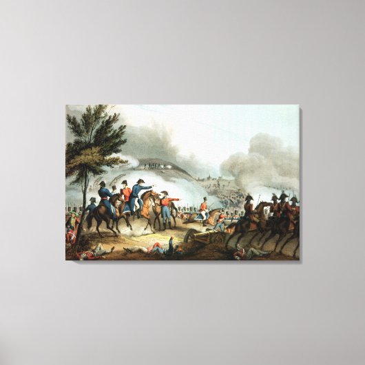 J.クラークによってエッチングされたサラマンカの戦い キャンバスプリント (正面)