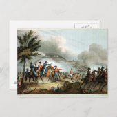 J.クラークによってエッチングされたサラマンカの戦い ポストカード (正面/裏面)