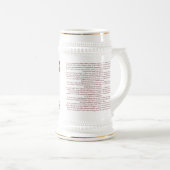 J.シーザー第5 Alaudaeローマ軍隊象ステイン ビールジョッキ (正面右)