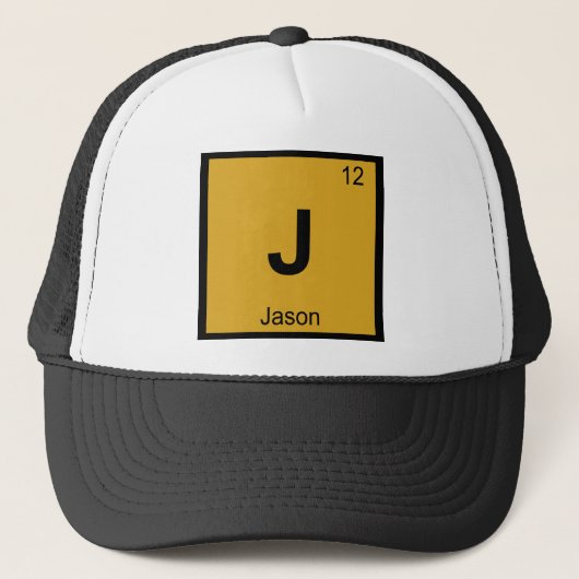 J - ジェイソン+アルゴナウタイ人 化学元素周期表 ギリシャ キャップ (正面)