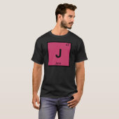 J - ジャム 化学 周期表 シンボル Tシャツ (正面フル)