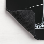 "J" フェイク-"ダイヤきらきら光るモンド"マウスパッド マウスパッド (コーナー)