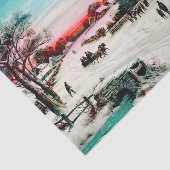 J.フーバー&ソンによる教会へのクリスマスイブ 薄葉紙 (詳細)