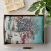 J.フーバー&ソンによる教会へのクリスマスイブ 薄葉紙 (ギフト)