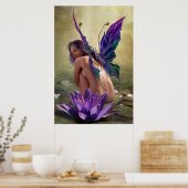 J.マシュー・ルートによる水のユリ ポスター (キッチン)