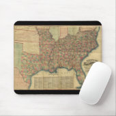 J.ロイド(1862年)著内戦の南部諸州の地図 マウスパッド (マウス)