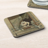 J.ローレントJulien (c1著刻まれるWasherwoman コースター (左側)