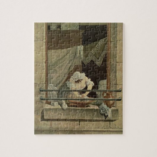 J.ローレントJulien (c1著刻まれるWasherwoman ジグソーパズル (縦)