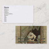 J.ローレントJulien (c1著刻まれるWasherwoman 名刺 (正面/裏面)