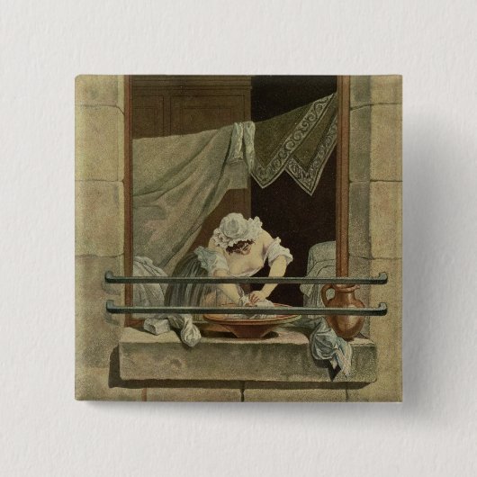 J.ローレントJulien (c1著刻まれるWasherwoman 缶バッジ (正面)