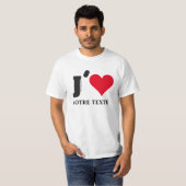 J´AIME... VOTRE TEXTE Tシャツ (正面フル)