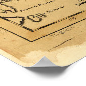 J.Bエリオットによるアメリカ革命戦争の地図（1781年） ポスター (角)