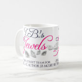 J.B.は通りのチームコーヒー・マグを宝石で飾ります コーヒーマグカップ (正面左)