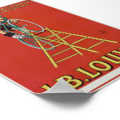 J.B. Louvet Bicycle Vintage Poster 1922 ポスター (角)