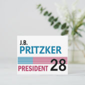 J.B. Pritzker 2028 ポストカード (スタンド正面)