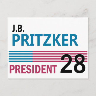 J.B. Pritzker 2028 ポストカード