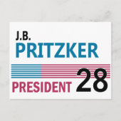 J.B. Pritzker 2028 ポストカード (正面)