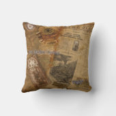 J. Byrnes's Steampunkの教授の世界 クッション (裏面)