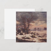 J.C. ダールによる冬のヴォーディンボーグ ファインアート 招待状 (正面/裏面)