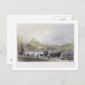 J.C. Beが刻んだ浮橋、イスタンブール ポストカード (正面/裏面)