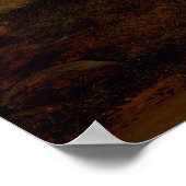 J.C Dahlによるクリスチャニア近郊のヴァエケロからの眺め ポスター (角)