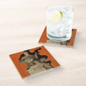 J.C. Leyendecker Banjo Player 1920 Art Deco Art ガラスコースター (アングル)