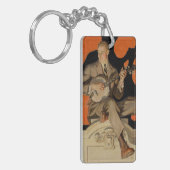 J.C. Leyendecker Banjo Player 1920 Art Deco Art キーホルダー (正面左)