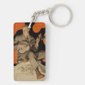 J.C. Leyendecker Banjo Player 1920 Art Deco Art キーホルダー (裏面)