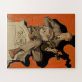 J.C. Leyendecker Banjo Player 1920 Art Deco Art ジグソーパズル (横)