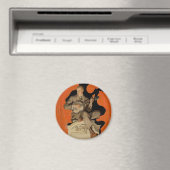 J.C. Leyendecker Banjo Player 1920 Art Deco Art マグネット (インサイチュ (食洗機))