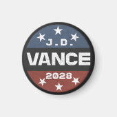 J・D・ヴァンス 2028 ヴァンス 2028 レトロ選挙 J.D. ヴァンス マグネット (正面)