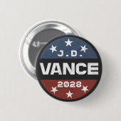 J・D・ヴァンス 2028 ヴァンス 2028 レトロ選挙 J.D. Vance 缶バッジ (正面&裏面)