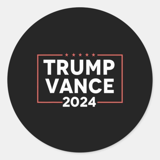 J D Vance 2024 ラウンドシール (正面)