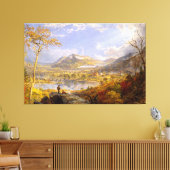 J. F. CROPSEY Starrucca Viaduct,ペンシルベニア州,1865 キャンバスプリント (インサイチュ (リビング))