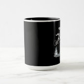 J Faux Diamond Bling Monogram マグカップ (中央)
