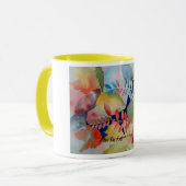 "J. Fischer著秋後で" -水彩画 マグカップ (正面左)