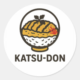 j.food日本の心地よい食品:カツ丼 ラウンドシール