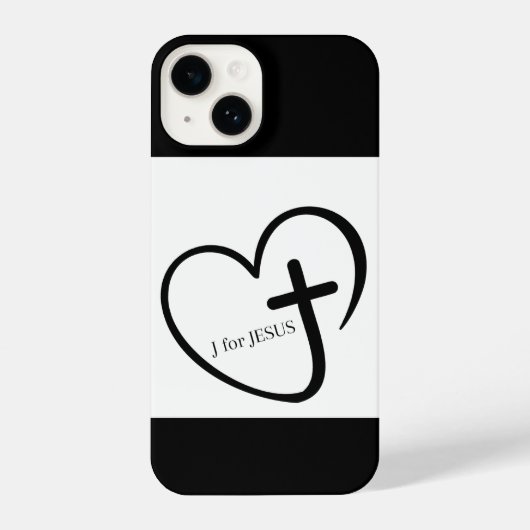 J for Jesus Phone Case iPhoneケース (裏面)