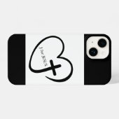 J for Jesus Phone Case iPhoneケース (裏面横)