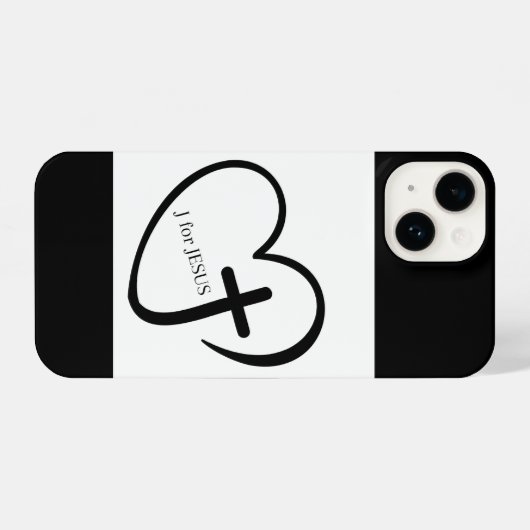 J for Jesus Phone Case iPhoneケース (裏面横)
