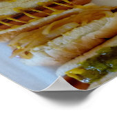 J&Gテキサス州ウィーナーホットドッグポスター ポスター (角)