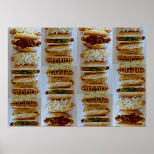 J&Gテキサス州ウィーナーホットドッグポスター ポスター (正面)