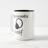 J.H.ソーントンの「親しみやすい狼」アート ツートーンマグカップ (正面左)